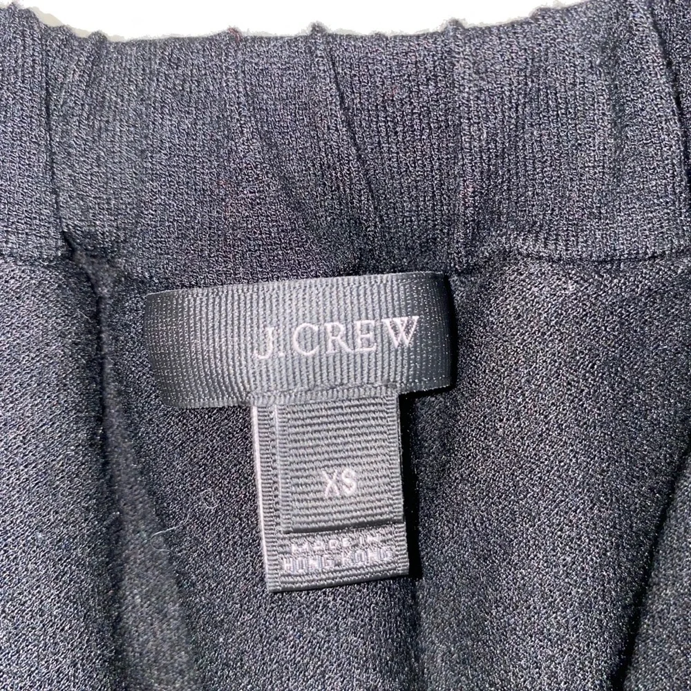 J. Crew Summer Black Ruffle Top